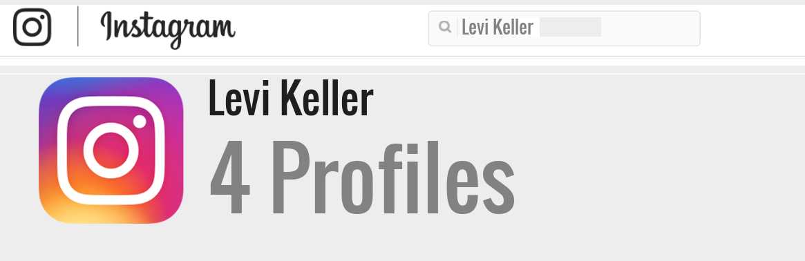 Levi Keller instagram account