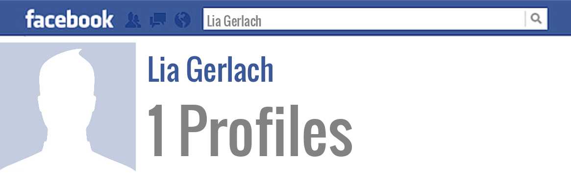 Lia Gerlach facebook profiles