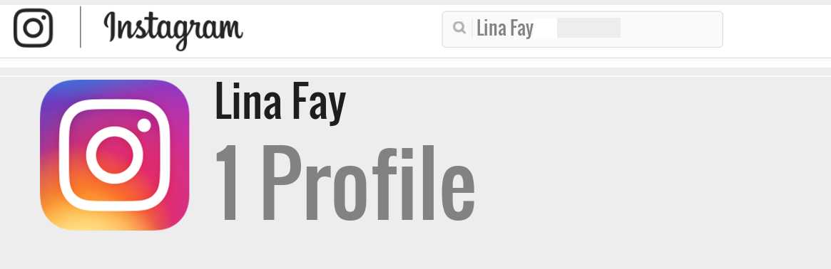 Lina Fay instagram account