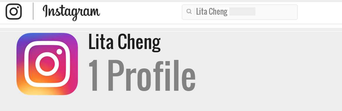 Lita Cheng instagram account