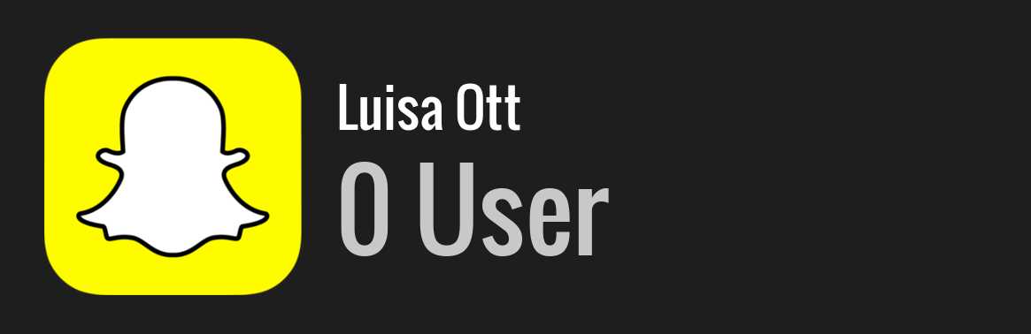 Luisa Ott snapchat