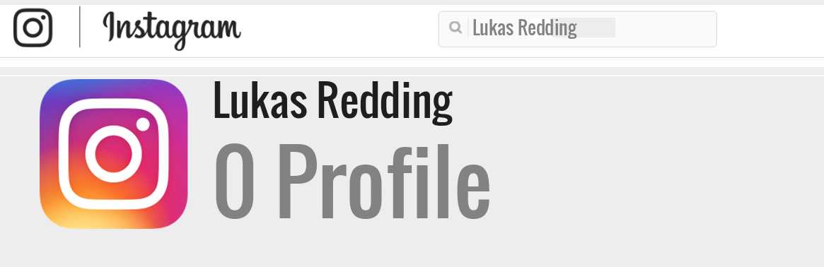 Lukas Redding instagram account