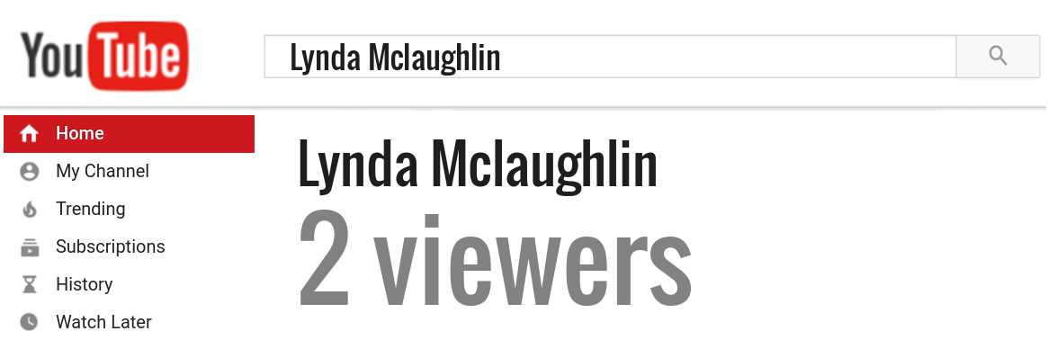 Lynda Mclaughlin youtube subscribers