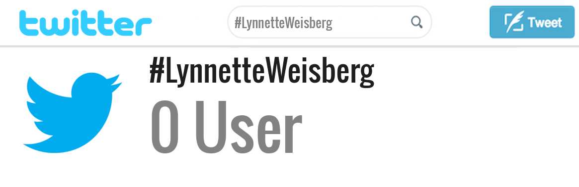 Lynnette Weisberg twitter account