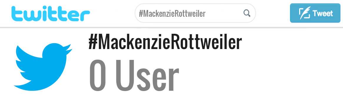 Mackenzie Rottweiler twitter account