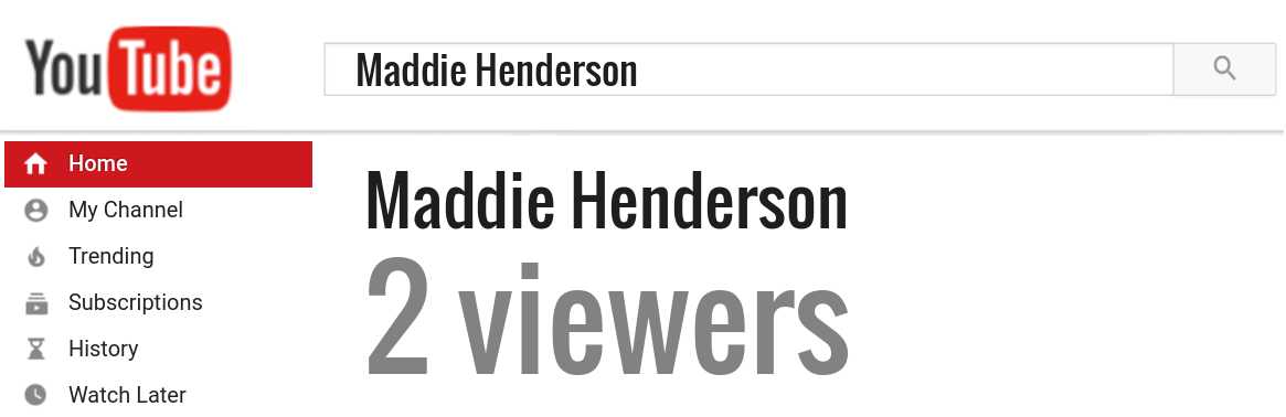 Maddie Henderson youtube subscribers