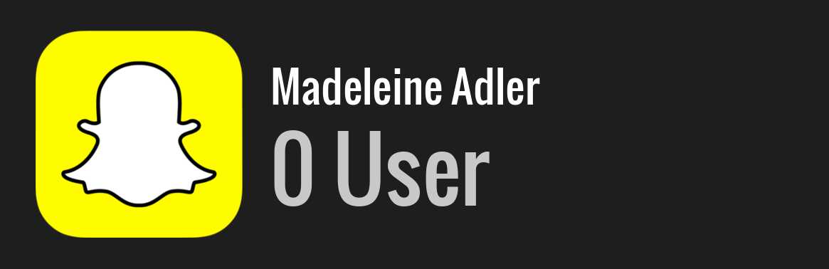 Madeleine Adler snapchat