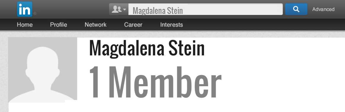 Magdalena Stein linkedin profile