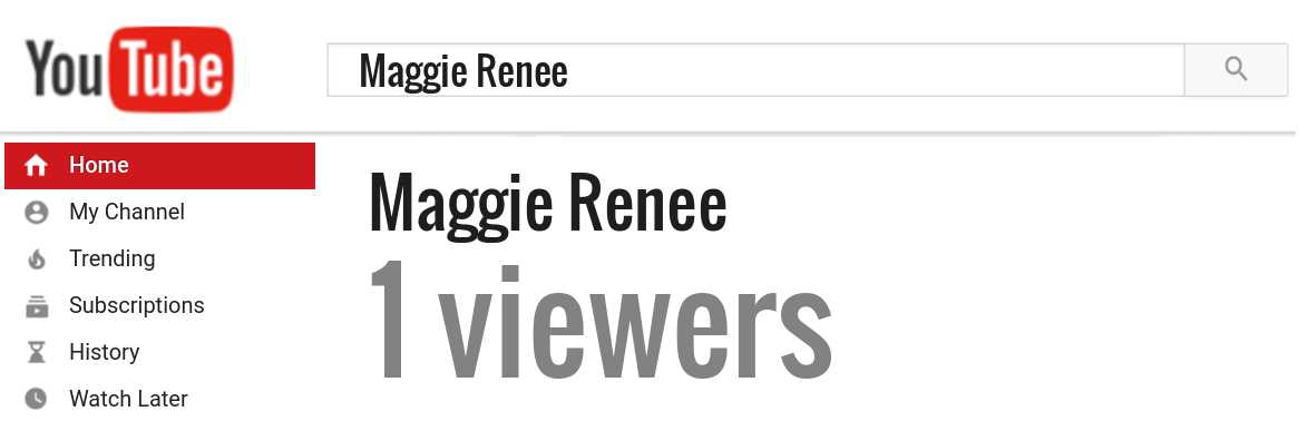 Maggie Renee youtube subscribers