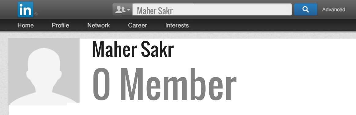Maher Sakr linkedin profile