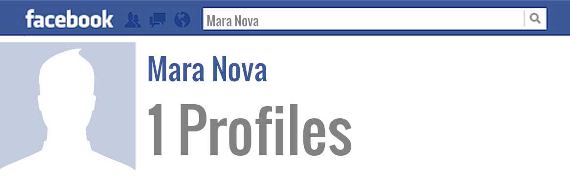 Mara Nova facebook profiles