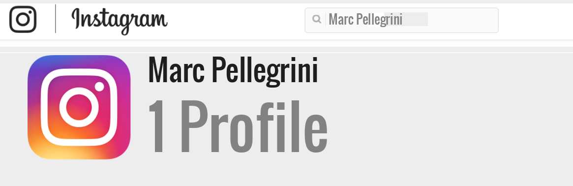 Marc Pellegrini instagram account