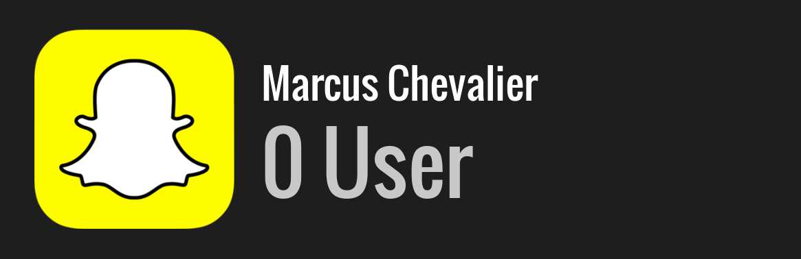 Marcus Chevalier snapchat