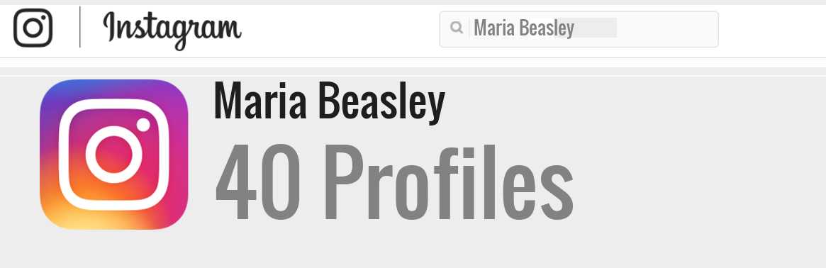 Maria Beasley instagram account