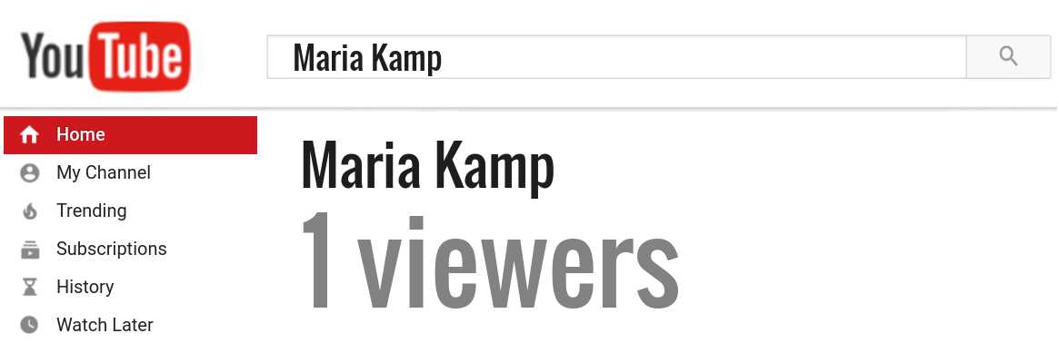 Maria Kamp youtube subscribers