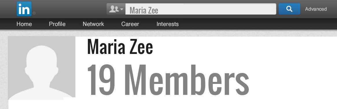 Maria Zee linkedin profile