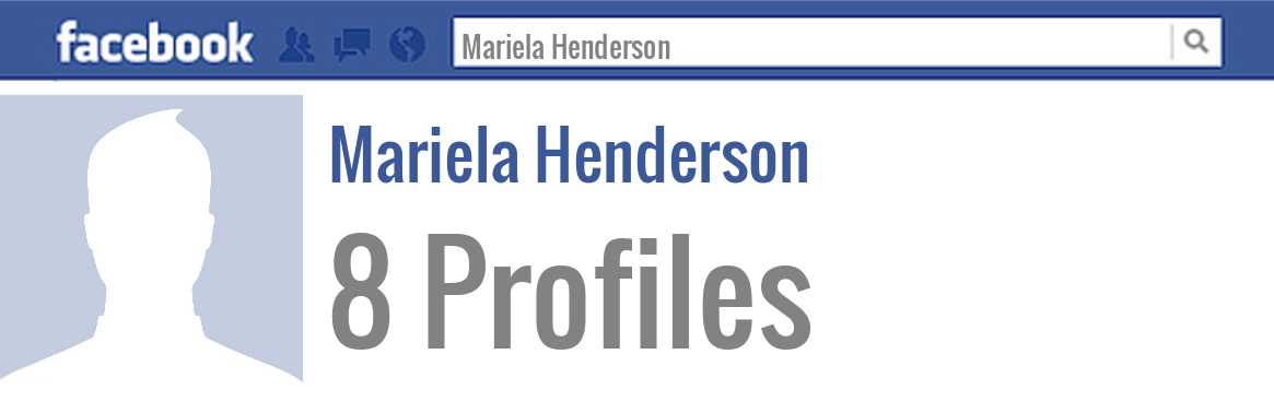 Mariela Henderson facebook profiles