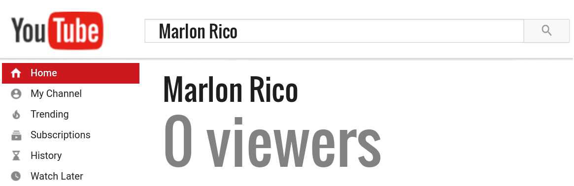 Marlon Rico youtube subscribers