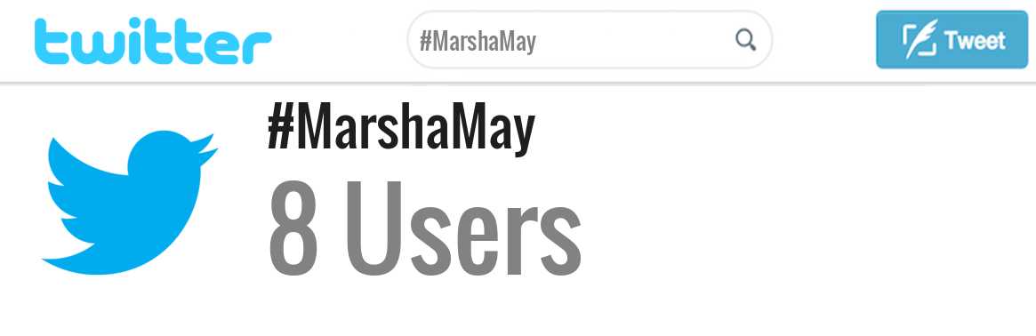 Marsha May twitter account