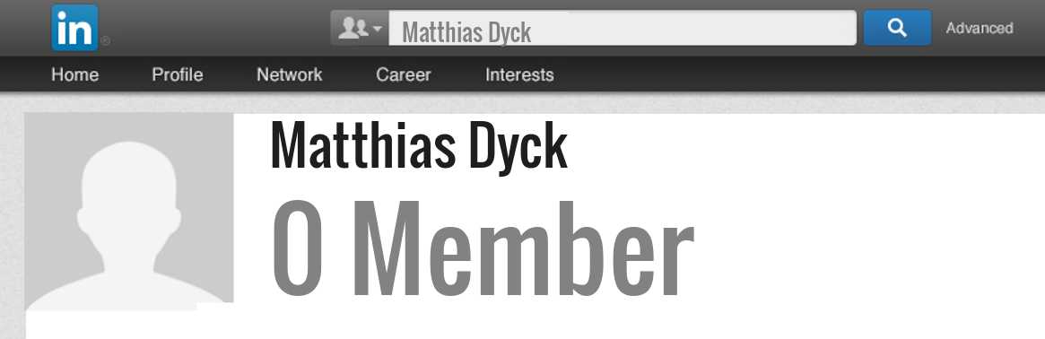 Matthias Dyck linkedin profile