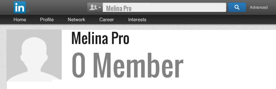 Melina Pro linkedin profile