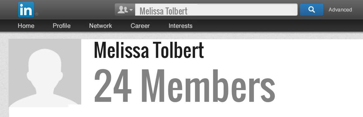 Melissa Tolbert linkedin profile