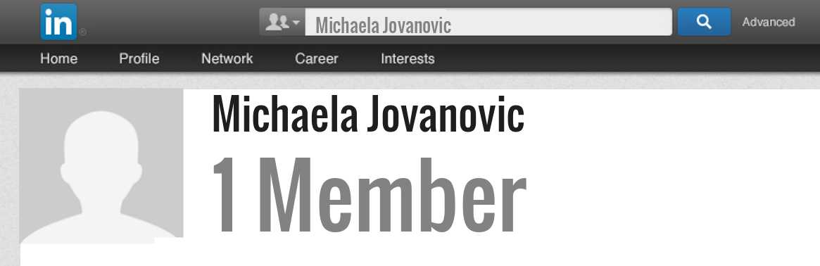 Michaela Jovanovic linkedin profile