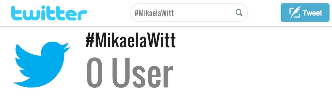 Mikaela Witt twitter account