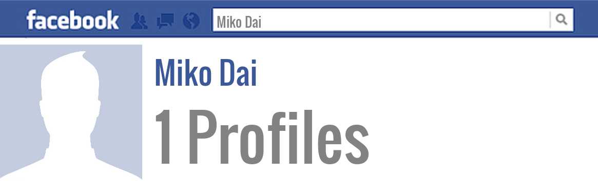 Miko Dai facebook profiles