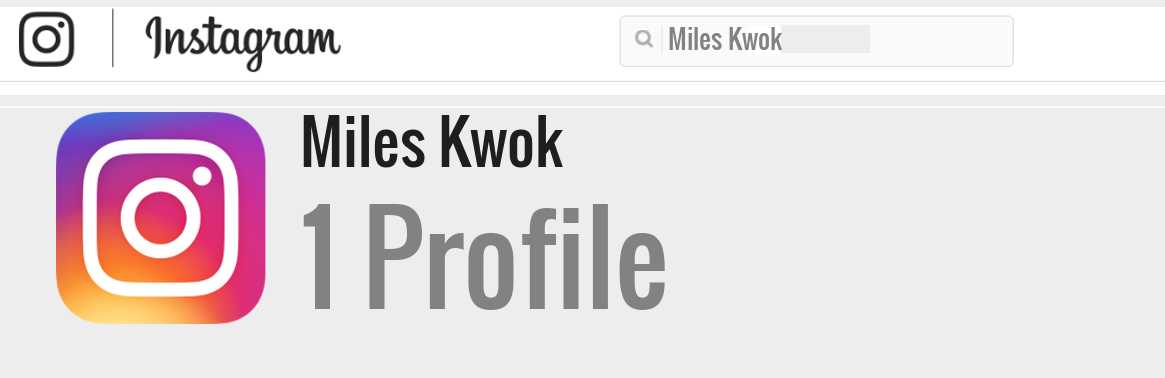 Miles Kwok instagram account