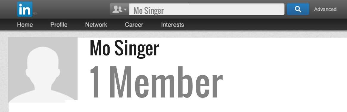 Mo Singer linkedin profile