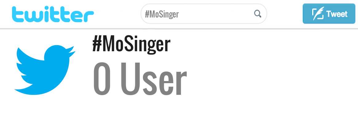 Mo Singer twitter account