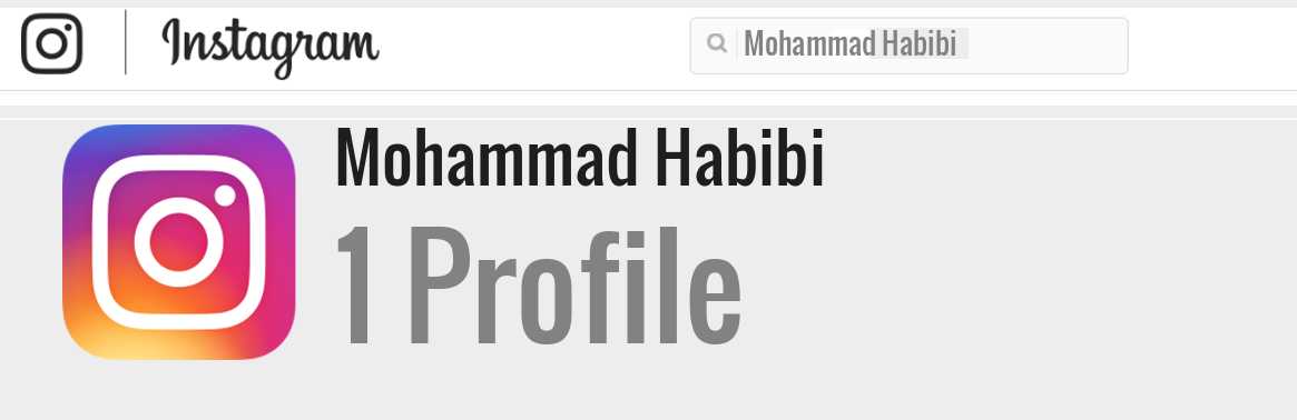 Mohammad Habibi instagram account