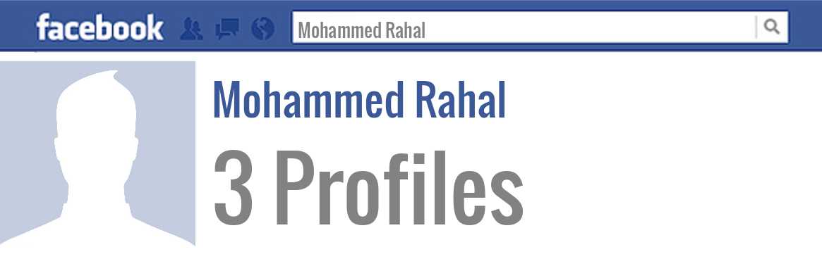 Mohammed Rahal facebook profiles