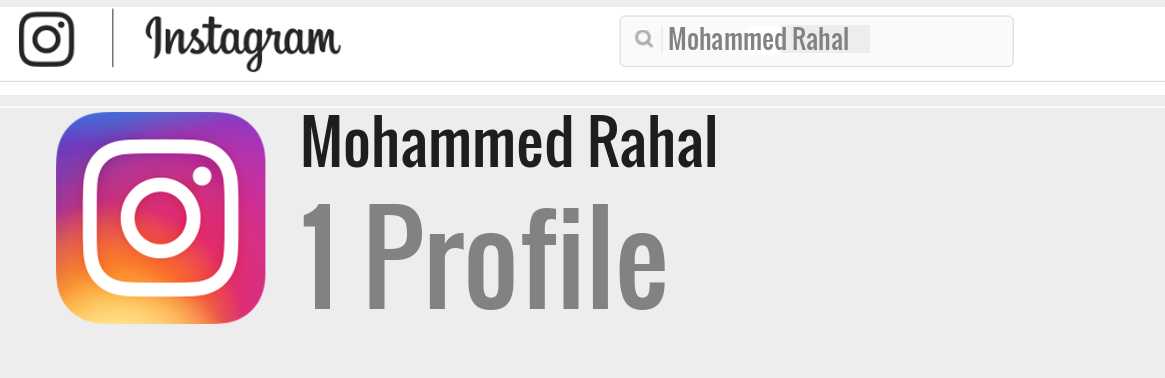 Mohammed Rahal instagram account