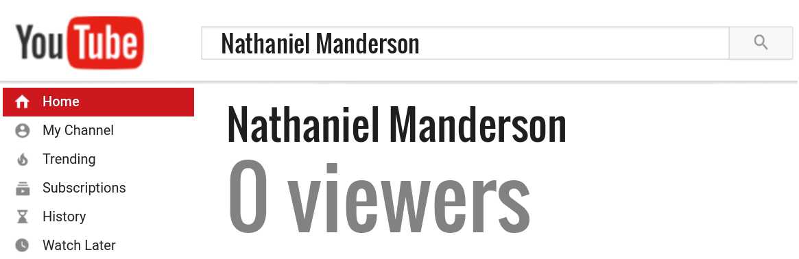 Nathaniel Manderson youtube subscribers