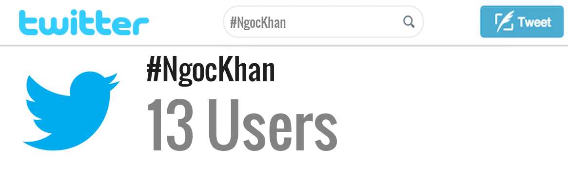 Ngoc Khan twitter account