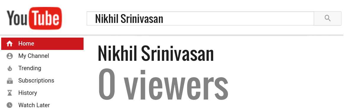 Nikhil Srinivasan youtube subscribers