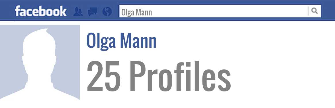 Olga Mann facebook profiles