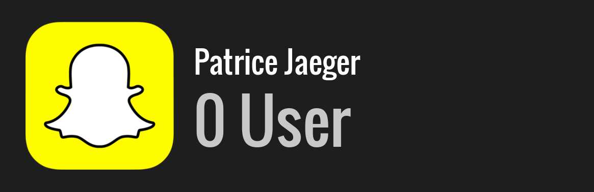 Patrice Jaeger snapchat