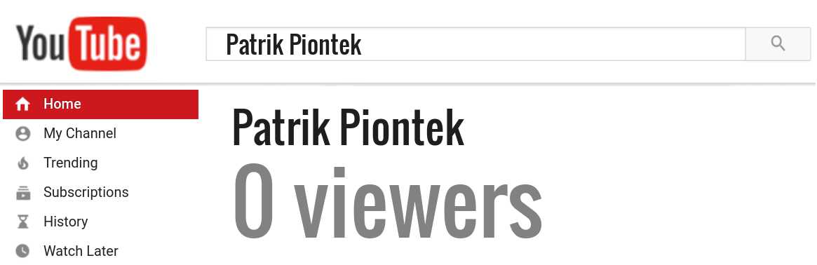 Patrik Piontek youtube subscribers