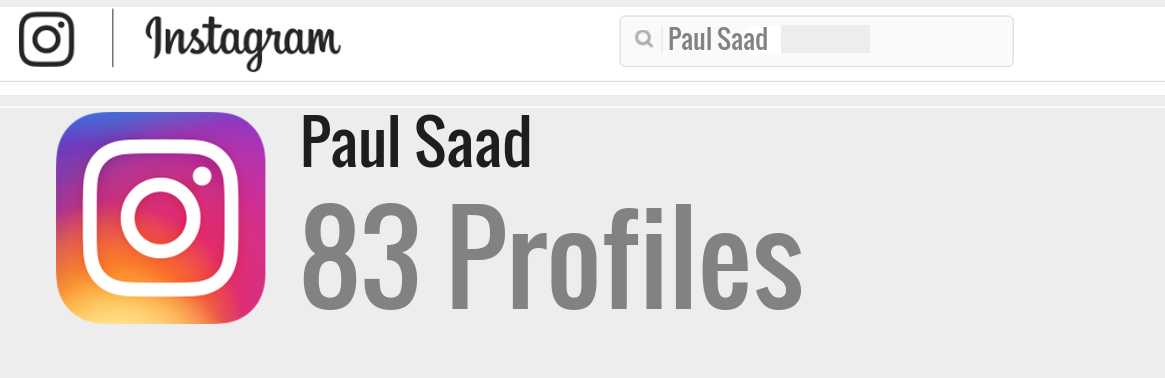 Paul Saad instagram account