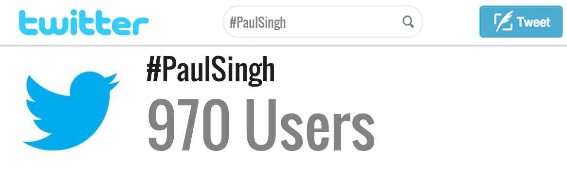 Paul Singh twitter account