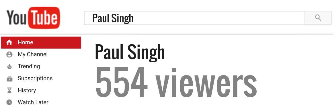 Paul Singh youtube subscribers