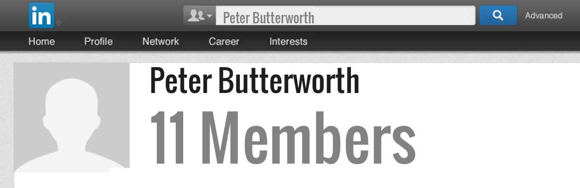 Peter Butterworth linkedin profile