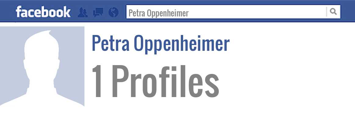 Petra Oppenheimer facebook profiles