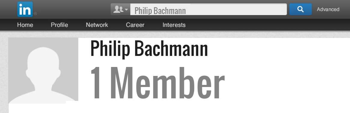 Philip Bachmann linkedin profile