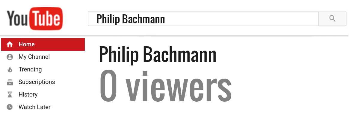 Philip Bachmann youtube subscribers