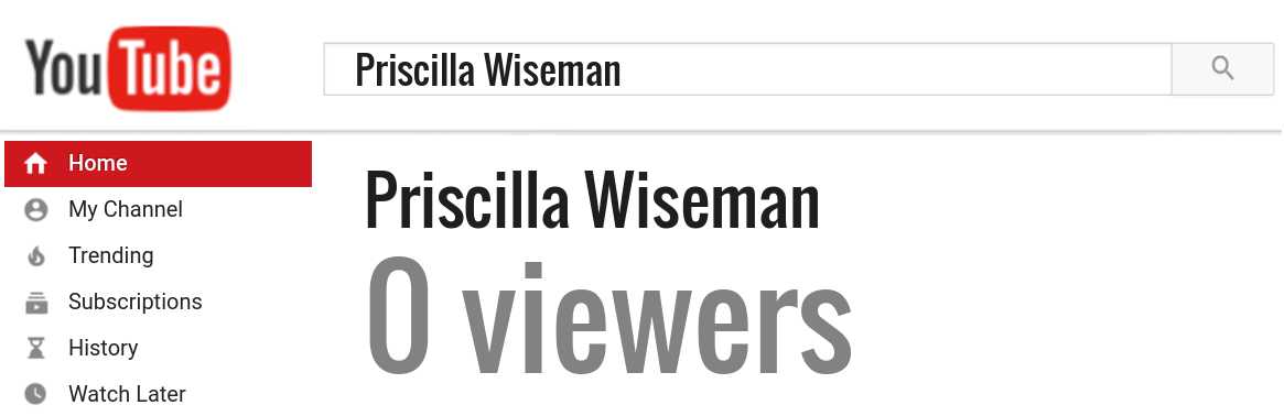 Priscilla Wiseman youtube subscribers