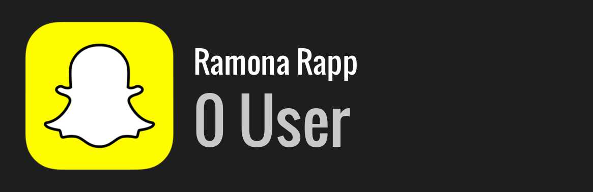 Ramona Rapp snapchat